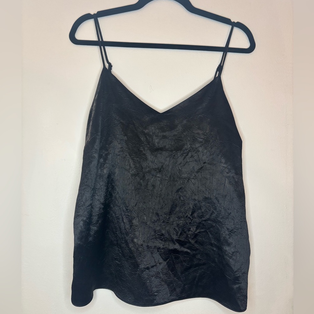 Nine West Ladies Satin feel black top XL